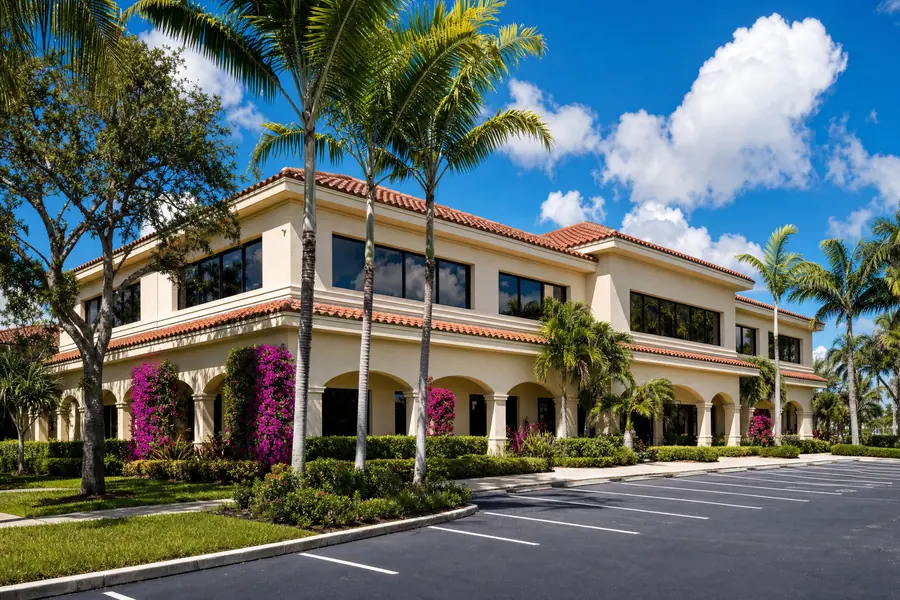 Low-rise tile-roof office building in Palm Beach County, Florida