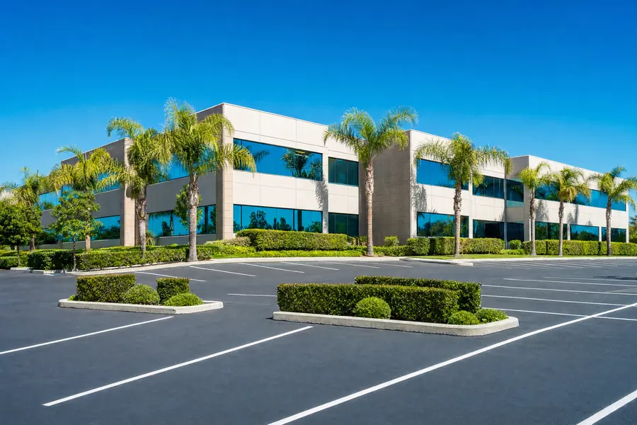 Multi-tenant two-story office building with parking