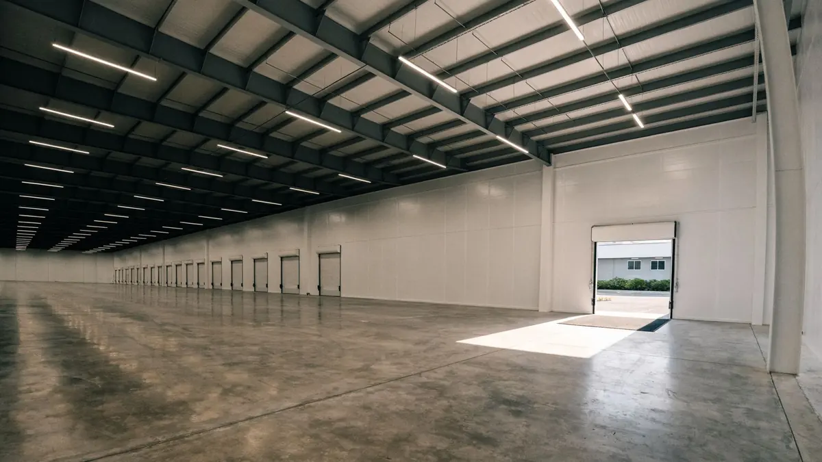 Vacant warehouse interior, South Florida